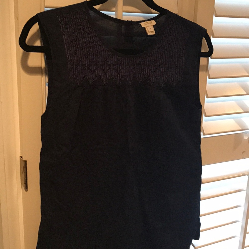J. Crew Factory navy blue top